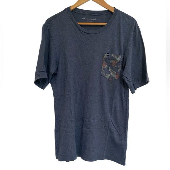 Travis Mathew Other - Travis Mathew Men's Navy Pocket T-Shirt with floral  Detail